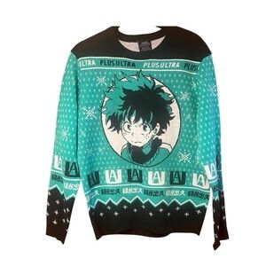 My Hero Academia Plus Ultra Deku Izuku Midoriya Ugly Christmas Sweater